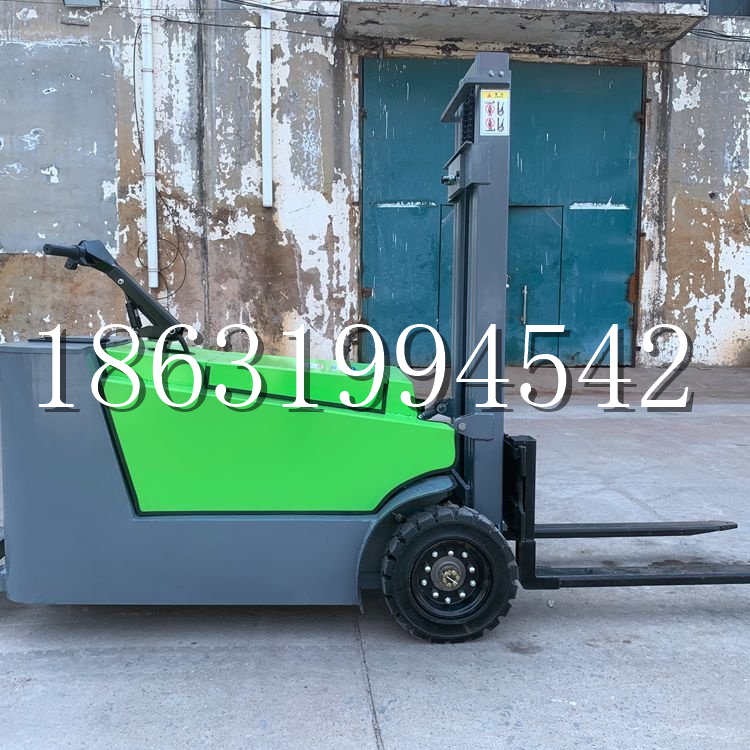 罗山县小型电动叉车1吨2吨步行站驾式电瓶堆高充电装卸车液压升降车铲车